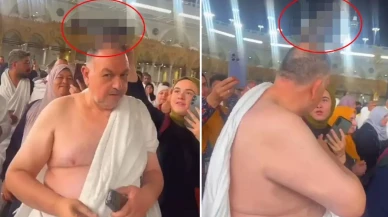 Umrede şaşkına uğratan görüntü: Her gören telefona sarıldı