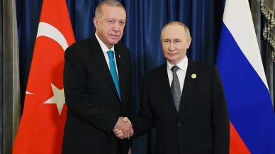 Cumhurbaşkanı Erdoğan, Rusya Devlet Başkanı Putin ile  görüştü