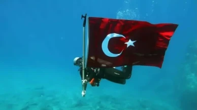 Fethiye sularında Türk bayrağı coşkusu