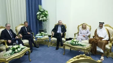 Cumhurbaşkanı Erdoğan, Katar Emiri Al Sani ile bir araya geldi