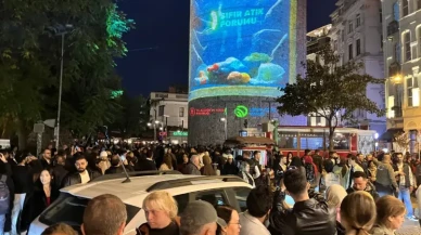 Galata Kulesi ışıl ışıl! Sıfır Atık Forumu kapsamında aydınlatıldı