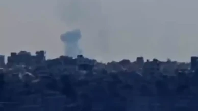 İsrail savaş uçakları Gazze'yi vurdu