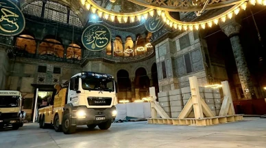 Ayasofya içerisine vinç sokulması eleştirilerine Bilim Kurulu yanıt verdi