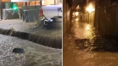 Sarı Kod Uyarısı Sonrası Şehirde Deniz ve Kara Kesişti, Tarihi Çarşı Su Altında Kaldı