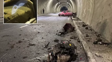 Tünelde feci kaza: Hız kadranı 200’de takılı kaldı