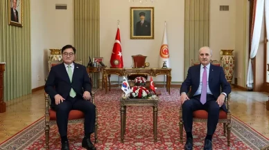 TBMM Başkanı Numan Kurtulmuş, Kore Meclis Başkanı ile bir araya geldi