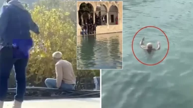 Caminin üstünden Balıklıgöl'e atladı: Ekipler hemen müdahale etti