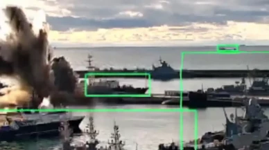 Ukrayna, Rus Deniz Devriye uçağını vurduğu anları paylaştı