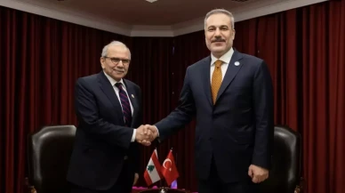 Bakan Hakan Fidan, Lübnan Başbakanı Selam ile bir araya geldi