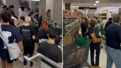 Elektriksiz kalan İspanya'da halk marketlere hücum etti