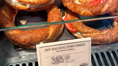 Sabiha Gökçen'deki kafede satılan simitin fiyatını görenler "Yok artık" diyor