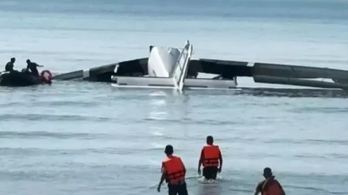 Tayland'da test uçuşu sırasında polis uçağı denize düştü