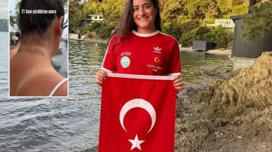 65 kilometre yüzen Aysu Türkoğlu'nun vücudundaki inanılmaz değişim