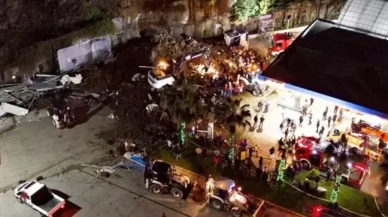 Samsun'da heyelan! Dağdan kopan kayalar aracın üstüne düştü, baba ve iki çocuk hayatını kaybetti