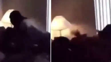 Kız kardeşi ile yakaladığı kocasını hastanelik etti