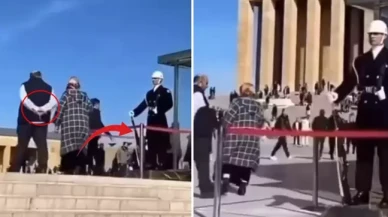 Anıtkabir'de nöbet tutan askerin görüntüsü izleyenleri ikiye böldü