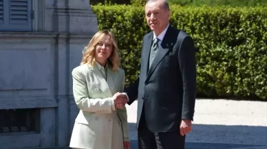 Cumhurbaşkanı Erdoğan İtalya'da Başbakan Meloni ile görüştü