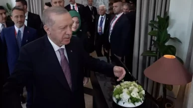 Zirveye damga vuran an! Erdoğan, karşısında görünce dayanamadı: Gel bir sarılayım sana