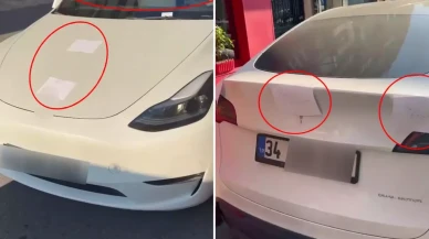 Aracını yolun ortasında bıraktı, esnaf 3 dilde "Ben eşeğim" yazılı not yapıştırdı