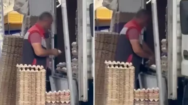 Pazarda skandal görüntü! Vatandaş o anları böyle kaydetti