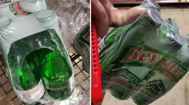 6'lı maden suyunu inceledi, gördüğü manzara karşısında şoke oldu