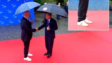 Edi Rama'nın ayakkabıları karşılamaya damga vurdu! Erdoğan takılmadan edemedi