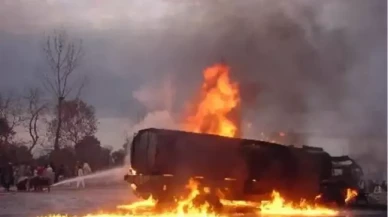 Pakistan'da yakıt tankeri patladı: 19 ölü