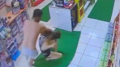 Kadına akaryakıt istasyonunda öldüresiye dayak