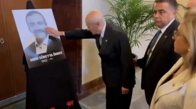 Bahçeli 99 gün sonra Meclis'te! Sırrı Süreyya Önder için yapılan törene katıldı