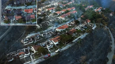 Seferihisar'da orman yangını: 345 haneli yazlık site küle döndü