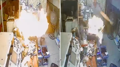 Korku dolu anlar! Cep telefonu bomba gibi patladı