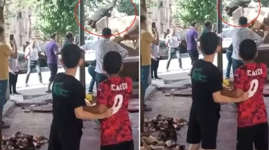 Kızgın boğa kasaba hayatının kabusunu yaşattı