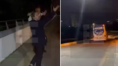 Kadın yolcu otobanda indirildi, darp edildi!