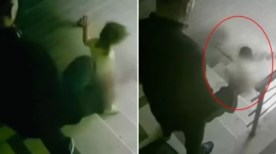 Evladına merdivende tekme atan baba suç makinesi çıktı