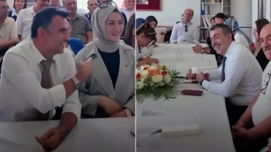 Bakan Tekin, öğretmen çiftin kaç çocuğu olduğunu duyunca şaşırdı! Hemen talimat verdi