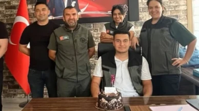 Türkiye 10 şehidine ağlarken başkanın oğlu Orman Müdürlüğü'nde doğum günü kutladı
