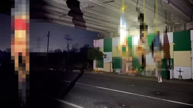 Otoyolda korkunç manzara! Kafalarını kesip köprüye astılar