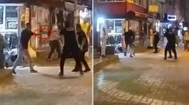 Polis kendisine bıçak çeken şahsı böyle etkisiz hale getirdi