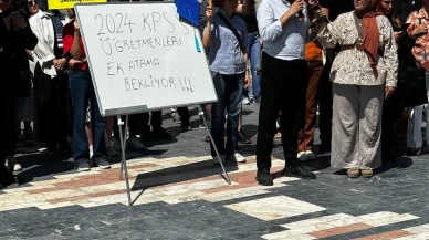 Öğretmenlerden Ankara'da ek atama talebi! "Hakkımızı İstiyoruz"