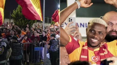 Karşılamaya damga vuran an! Osimhen görür görmez arabasından inip yanlarına gitti