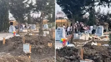 Mezarlıkta kavga: Cenazeyi öylece bırakıp birbirlerine girdiler