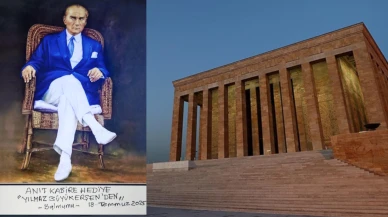 Yılmaz Büyükerşen'den Anıtkabir'e muhteşem hediye