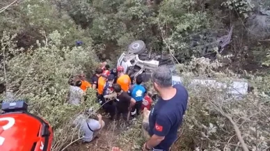 Bursa’da yangın bölgesine giden Su tankeri uçuruma yuvarlandı: 1 ölü, 2 yaralı