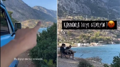 Muğla'da 'ücretsiz' alanda tatil yapan karavancıya şaşırtan kiralama talebi!