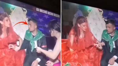 Kına gecesine damga vuran olay! Damat neye uğradığını şaşırdı