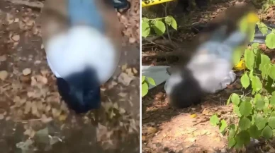 Ormanlık alanda başına çöp poşeti geçirilip bantlanmış erkek cesedi bulundu