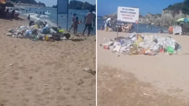 İstanbul'un meşhur plajı çöplerden geçilmiyor