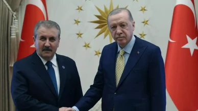 Cumhurbaşkanı Erdoğan, BBP lideri Mustafa Destici'yi kabul etti