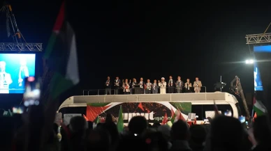 İstanbul'da Gazze için binlerce kişi 'Umut Işığı Ol' dedi! Diyanet İşleri Başkanı Ali Erbaş dua etti