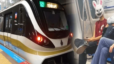 Bir kişi daha görüntülendi: Metroda tavşan maskesiyle gezenlerin gizemi